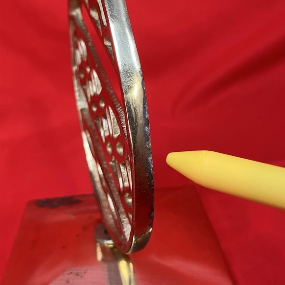 Vtg Restoration Hardware Brass Stocking Hanger / Ball Ornament Christmas India - Picture 7 of 13